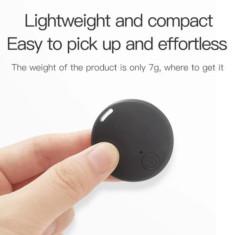 Round Mini GPS Tracker for Pets, Cars & Wallets - Anti-Loss Key Finder