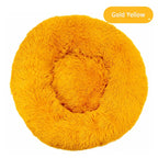 Round Plush Dog Bed