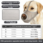 Portable PVC Dog Muzzle (Washable, Multi-Size)