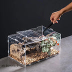 Acrylic Reptile Breeding Box — Ventilated Enclosure for Spiders & Small Reptiles