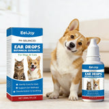 Natural Pet Ear Drops — Anti-Itch Wax Dissolving Cleaner, 30ml