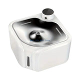 2.8L Auto Circulating Pet Water Fountain (Stainless Steel Tray, Non-Slip)