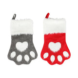 Christmas Pet Paw Stockings Plaid Design (1-10 Piece Pack)
