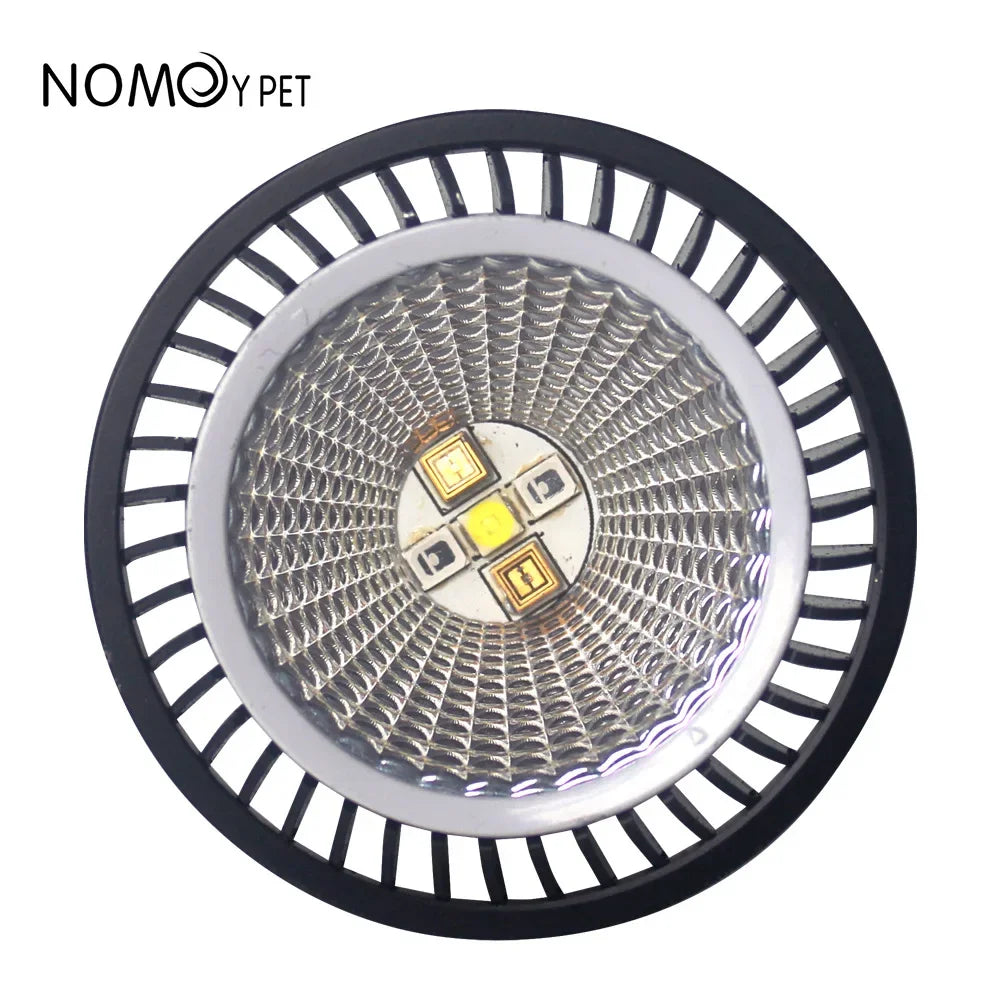 UVA/UVB LED Basking Lamp — Eye-Safe Soft Light for Reptiles