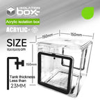 Acrylic Aquarium Isolation Breeding Box (Stainless Steel Mesh, Divider)
