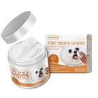 Disposable Pet Eye & Ear Wipes — Gentle Stain Remover, 60-Pack