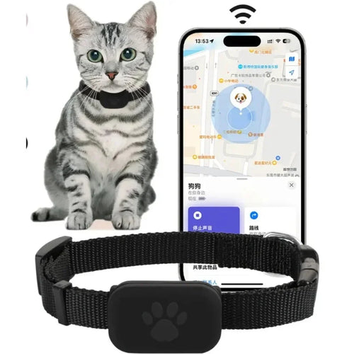 MFi Certified Smart Anti-Loss Locator Collar - Silicone Tracker for Cats & Kids