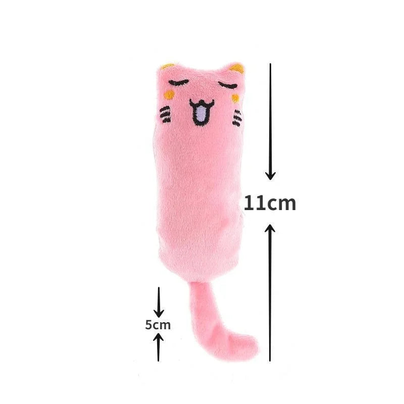 Catnip Rustle Sound Plush Thumb Pillow Cat Toy — Teeth Grinding & Kitten Chew Toy