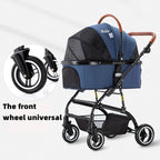 Bello Car Trunk-Compatible Foldable Pet Stroller for Dogs — Portable Travel Cart for On-the-Go Outings