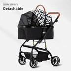 Bello Car Trunk-Compatible Foldable Pet Stroller for Dogs — Portable Travel Cart for On-the-Go Outings