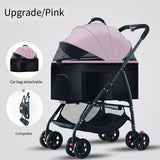 Pet Car Strollers 3in1 Lightweight Foldable Specifically Designed for Walking Dogs Infants Medium-sized Small Dogs Cats Outdoor