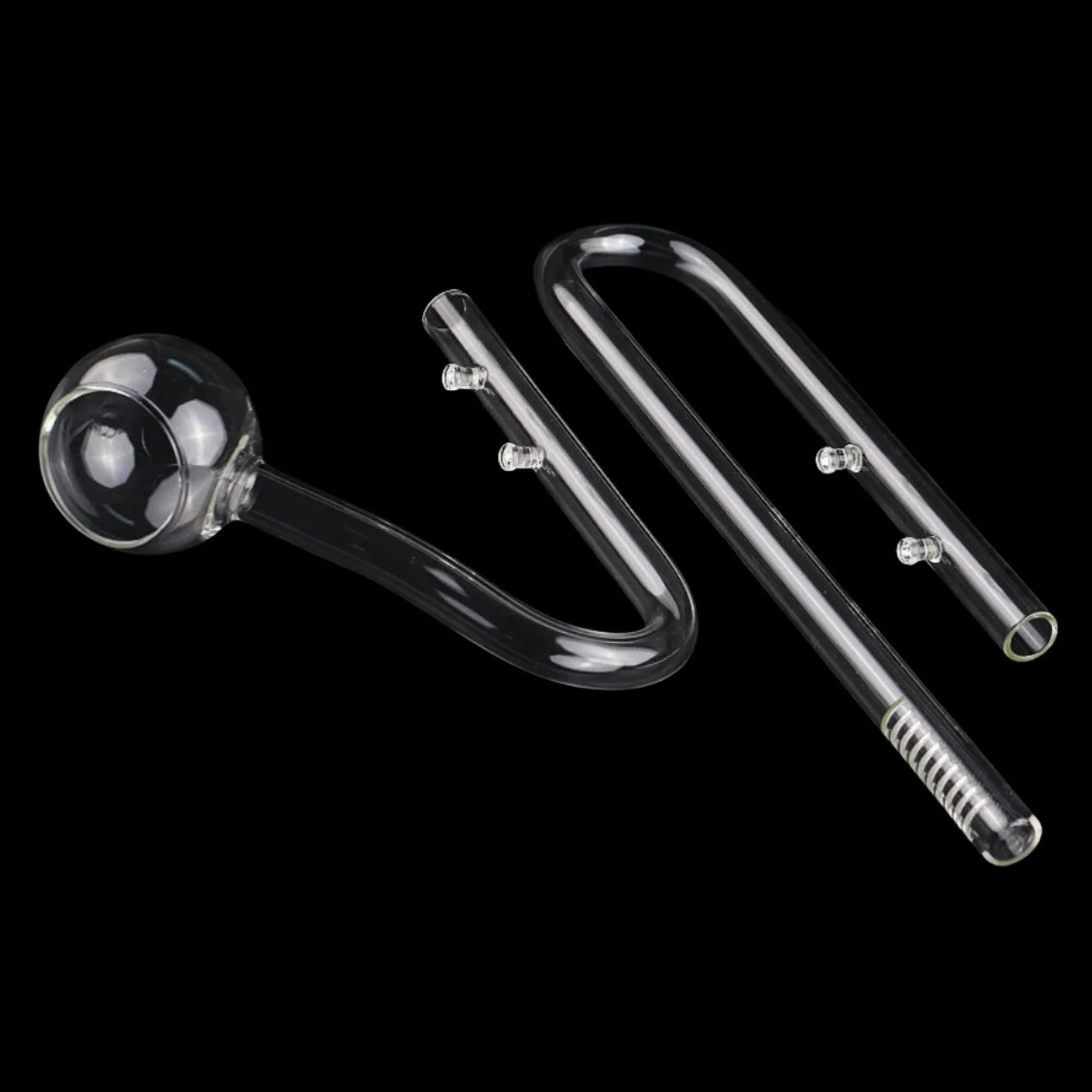 Borosilicate Glass Aquarium Inflow & Outflow Pipe (13/17mm)