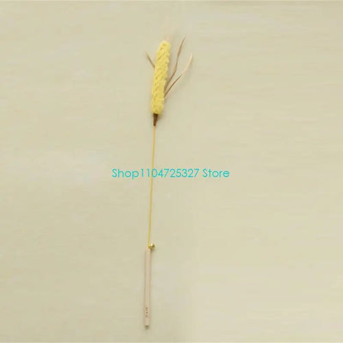 Bite-Resistant Straw Cat Chew Toy with Colorful Quills — Modifiable Interactive Cat Toy