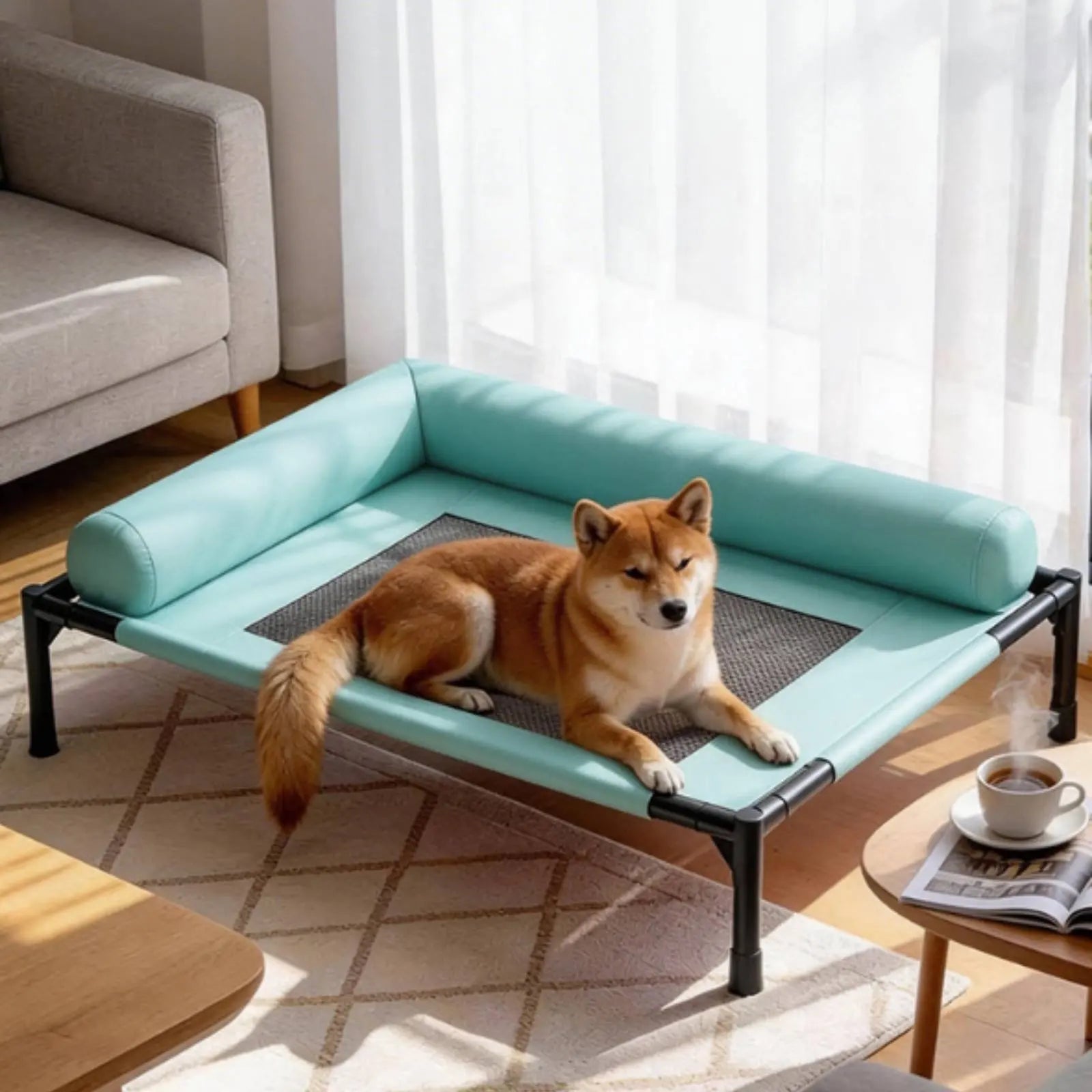 Breathable Pet Sofa Bed Cot, Removable & Washable