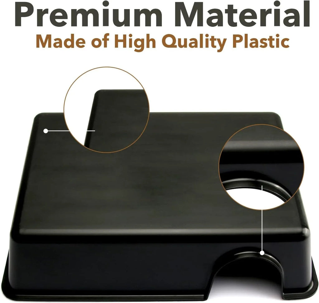Ventilated Reptile Hide Box — Rectangular Shelter for Geckos, Snakes & Spiders