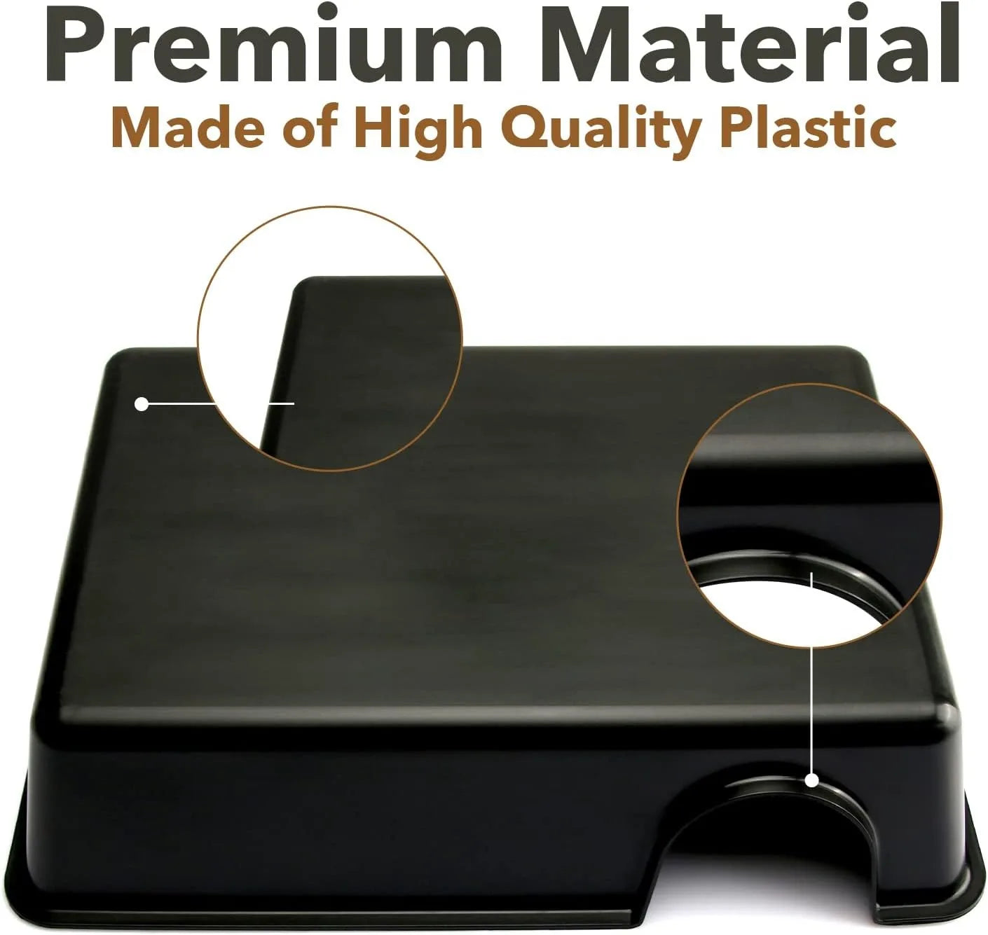Ventilated Reptile Hide Box — Rectangular Shelter for Geckos, Snakes & Spiders
