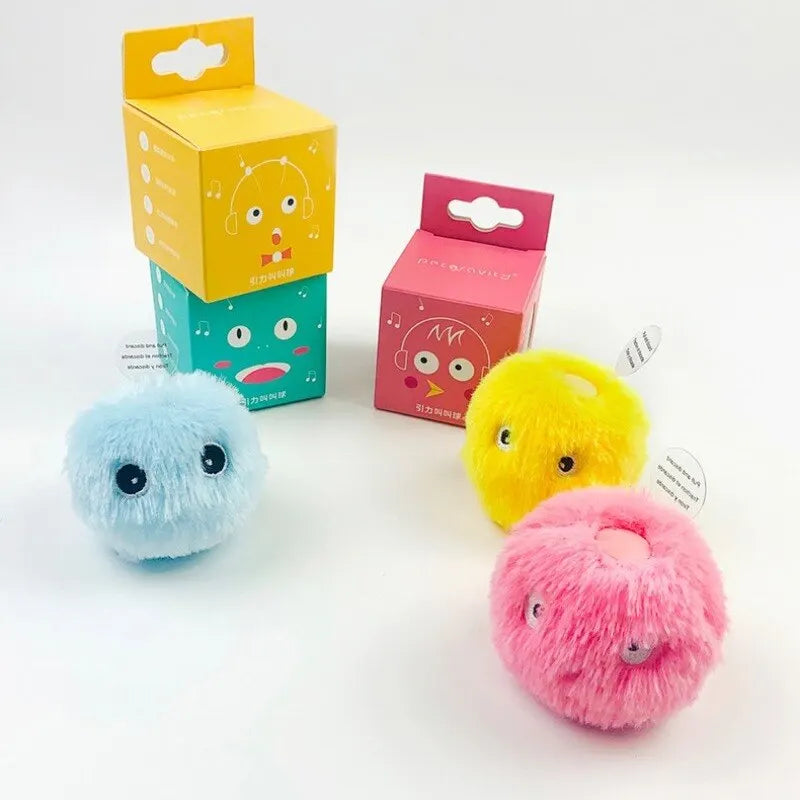 Electric Catnip Plush Ball — Touch-Activated Squeak & Motion