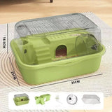 Chew-Proof Hamster Cage — Large Acrylic Habitat with Openable Top