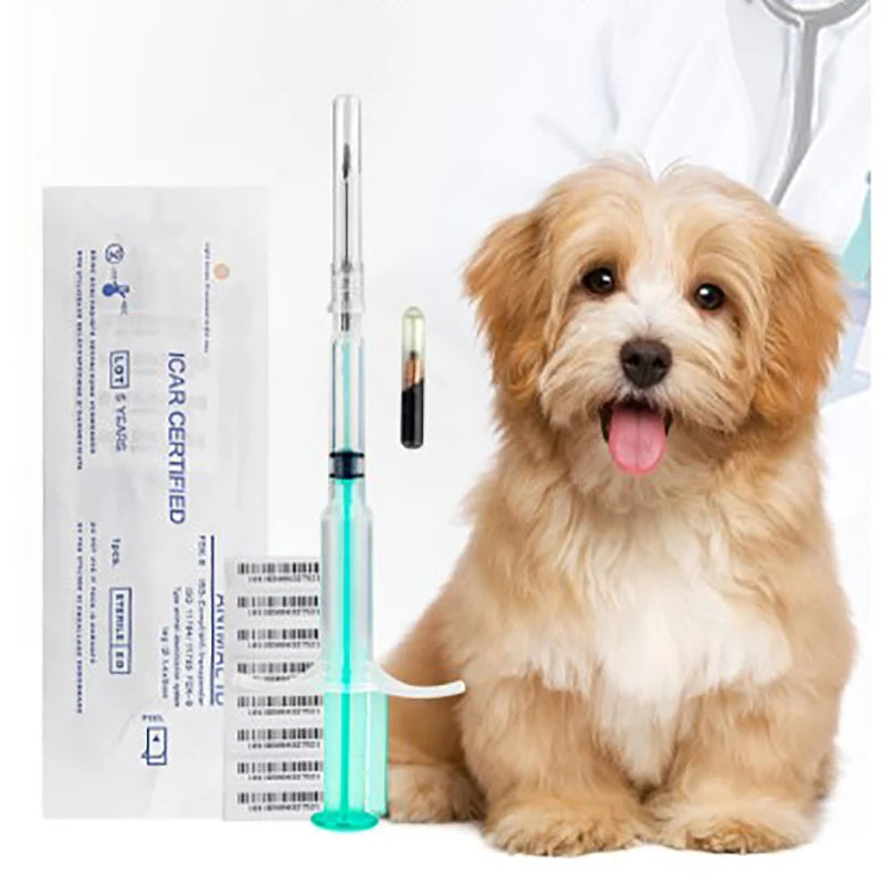 Pet Microchip Syringe Set - ID Chip Injectors for Dogs, Cats & Fish