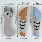 Plush Fish Cat Toy with Bell — Bite-Resistant Squeaky Teaser