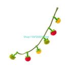 Colorful Tomato Tassel Cat Teaser Wand — Interactive Indoor Play Toy for Cats