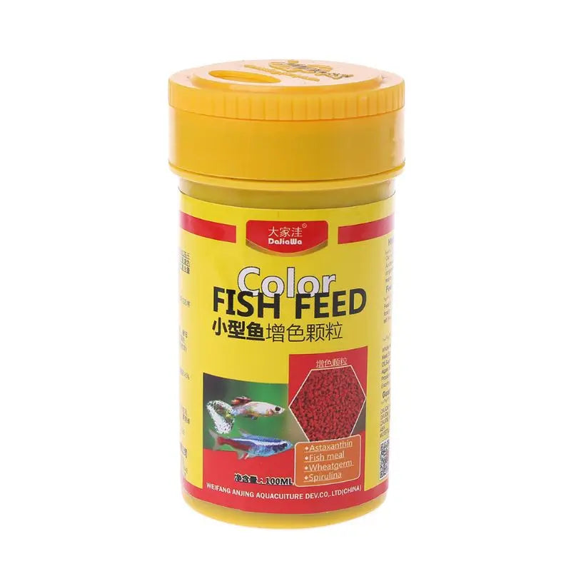 Ornamental Fish Food Mini Pellets (High Protein, Spirulina, Color Enhancing)