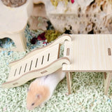 Wooden Hamster Ladder Bridge — Chew-Resistant Small Pet Climbing Toy