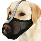 Breathable Mesh PVC Dog Muzzle (Washable, Adjustable, All Breeds)