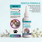 Pet Ear Cleaning Powder — Mild Formula for Painless Hair Plucking & Itch Relief
