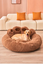 Fluffy Plush Winter Pet Bed Basket