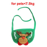 Christmas Pet Costume Set (Santa & Elk Hat with Bandana Bib)