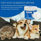 Pet Eye Wipes — 100-Count Gentle Cleaning Pads for Dogs & Cats