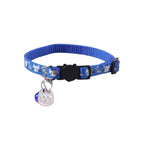 Quick-Release Safety Cat Collar — Cat Face Pendant & Bell