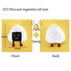 Catnip Squeaky Plush Cat Toy — Food-Shaped Design with Built-In Bell