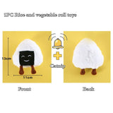 Catnip Squeaky Plush Cat Toy — Food-Shaped Design with Built-In Bell