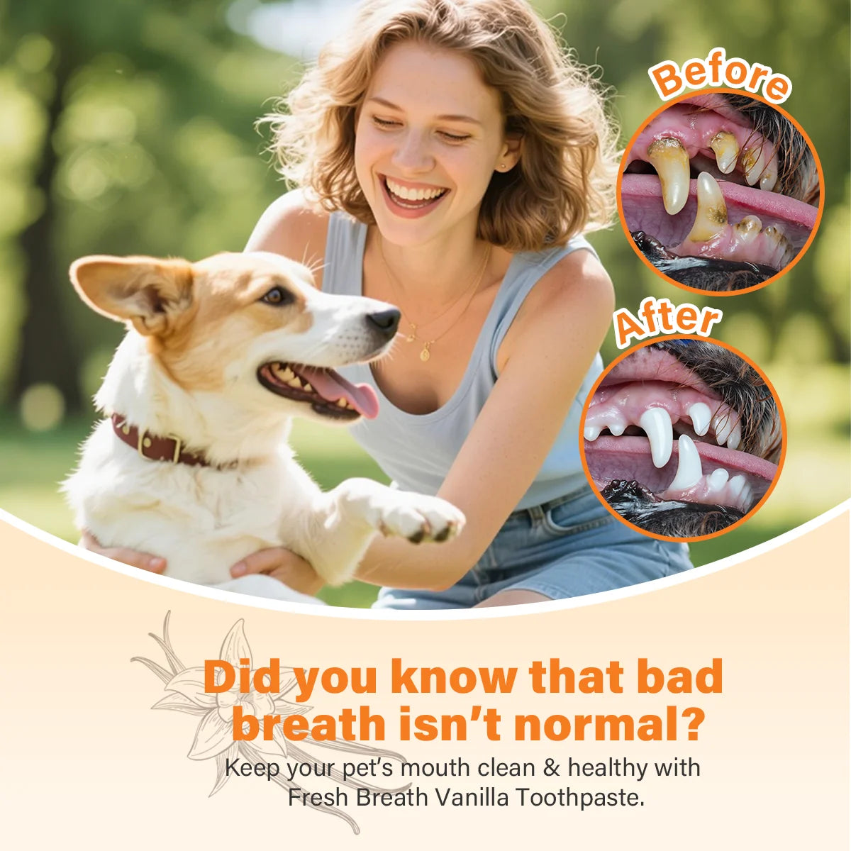 Probiotic Pet Dental Care Kit — Toothpaste, Brush & Finger Brush
