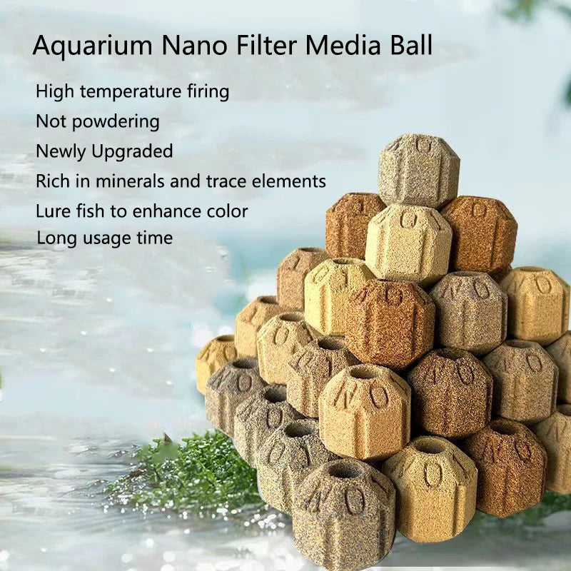 Aquarium Biological Filter Bio Balls (300g–1kg, Hollow Nano Media)