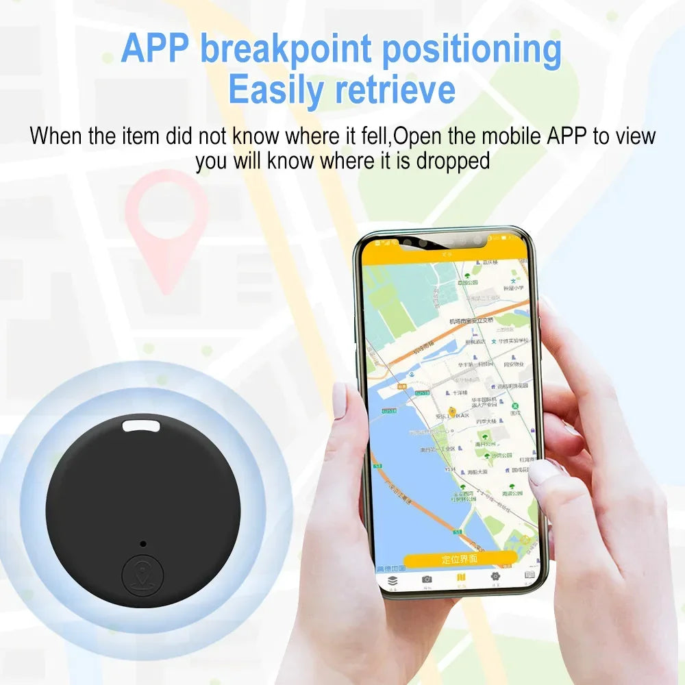 Mini Bluetooth GPS Tracker Tag for Kids, Pets & Keys