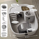 Transparent Hamster Habitat — Mini Villa-Style Small Pet Cage