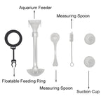 Acrylic Telescopic Aquarium Fish Feeder Tube (Transparent)