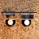 Suction Cup Gecko Feeder Ledge — Space-Saving Wall-Mount Feeding Dish