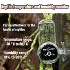 Digital Reptile Hygrometer & Thermometer — Terrarium Habitat Monitor