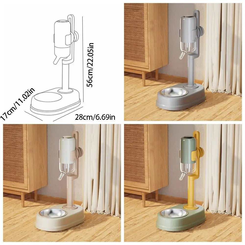 Vertical Dog Water Dispenser - No-Drip, Non-Slip, Stainless Steel