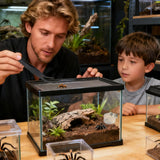 Magnetic Feeding Dish Set for Jumping Spiders — No-Wobble Acrylic Bowl