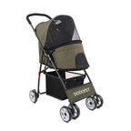 Lightweight Foldable Luxury Pet Travel Stroller for Small Dogs & Cats — Fashion Portable Outdoor Carrier