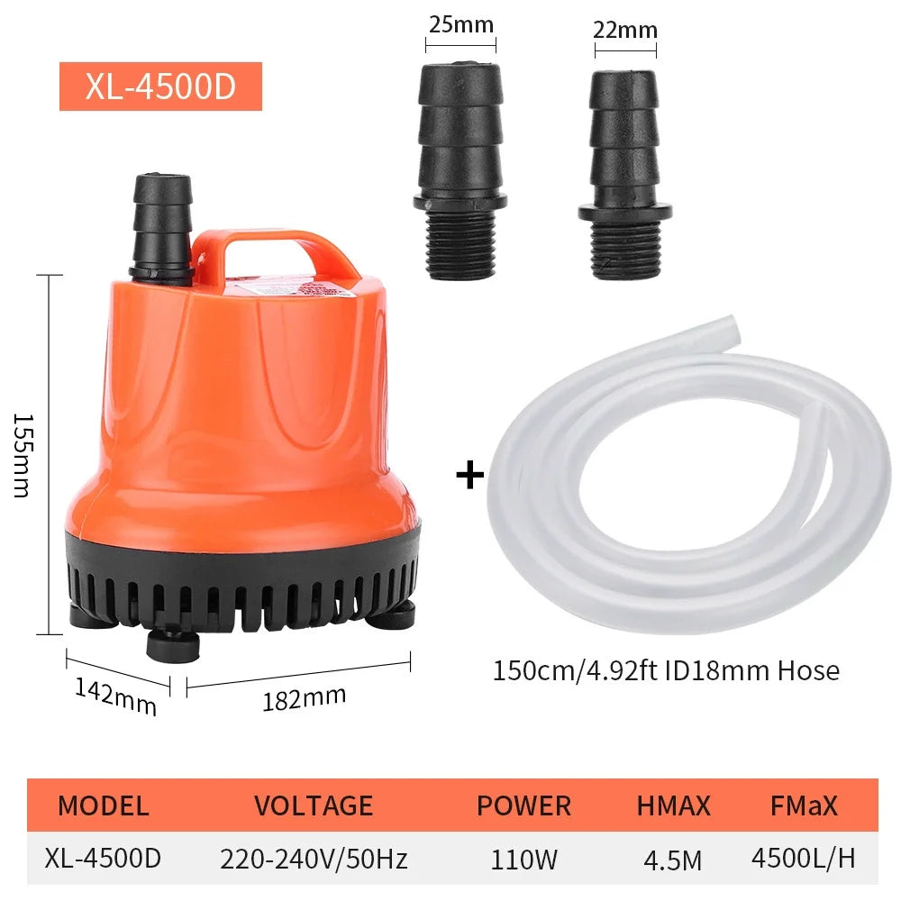 Multi-Function Submersible Aquarium Pump 30–110W