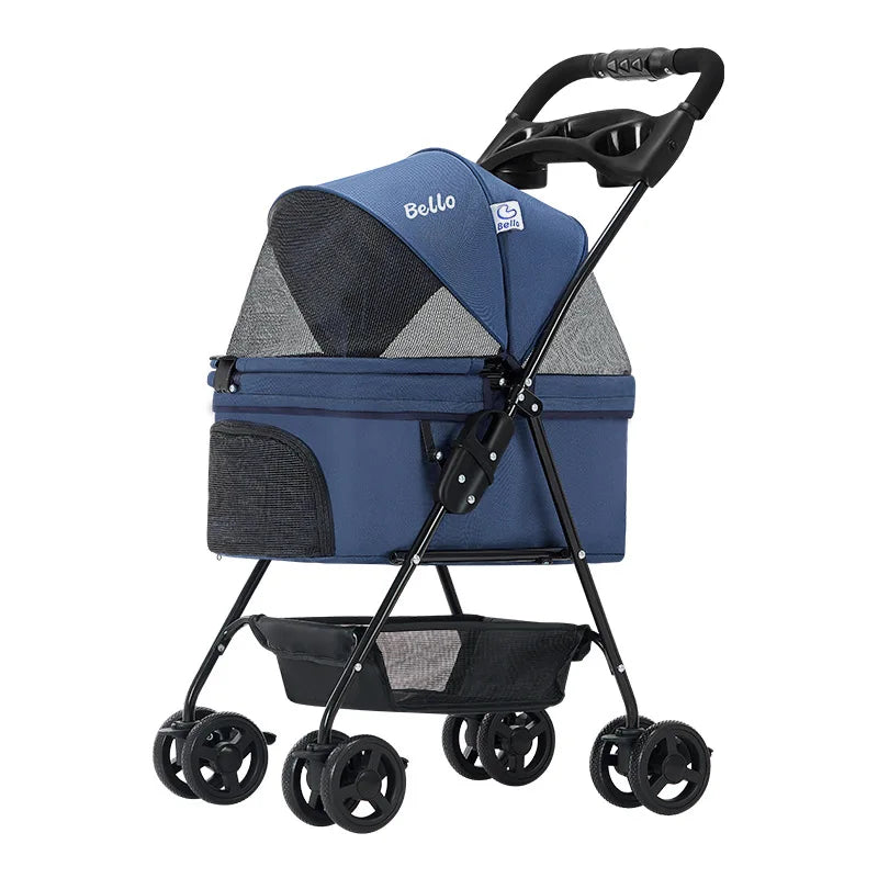 Bello SP02 Foldable Pet Stroller (Lightweight, Medium Dogs, 4 Colors)