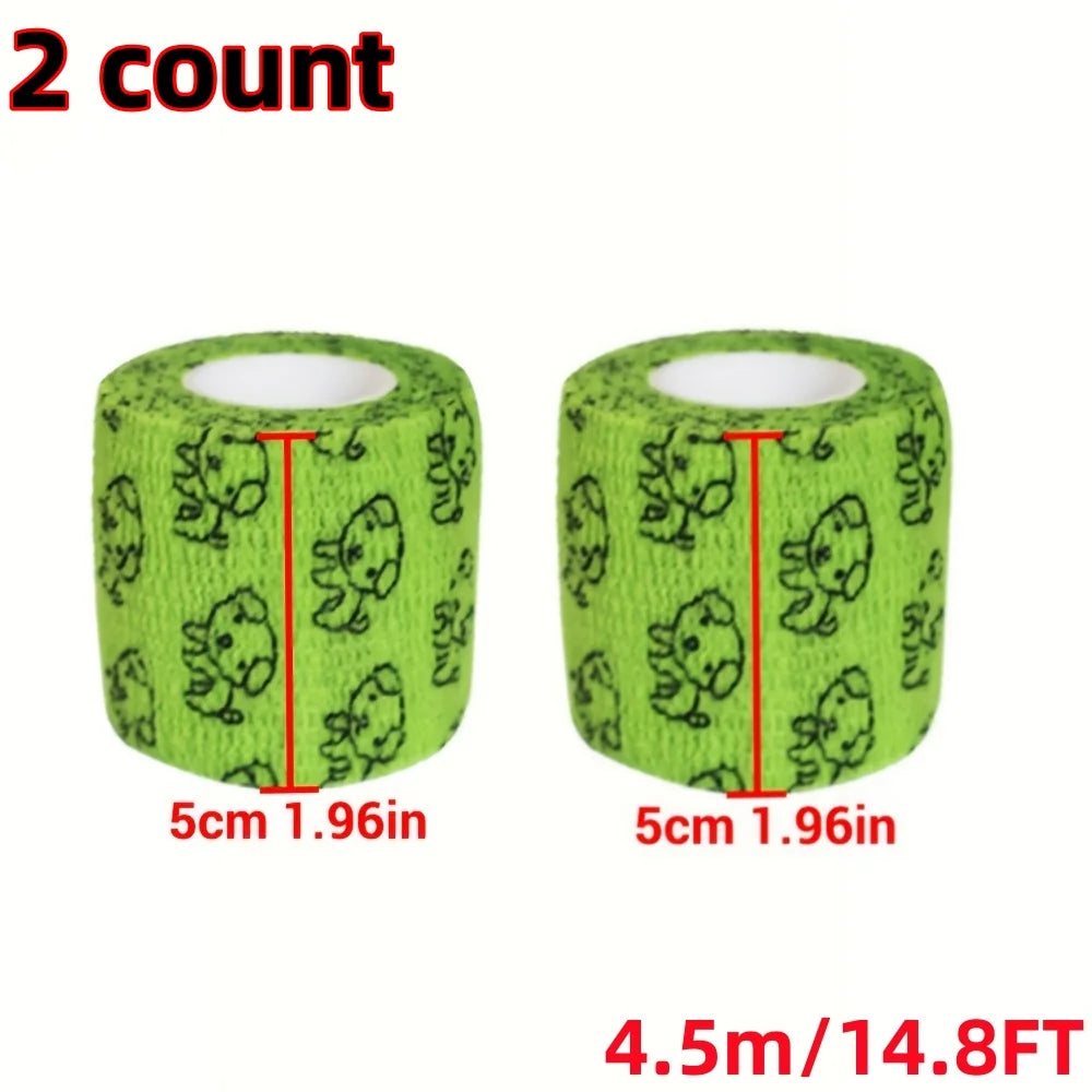 Self-Adhesive Pet Wound Wrap — Breathable Elastic Bandage, No Clips Needed