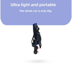 Lightweight Foldable Push Cart Stroller for Small Dogs, Cats & Puppies