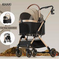 3-in-1 Foldable Pet Stroller with Separable Basket Carrier for Dogs & Cats up to 45 lbs